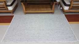 Handwoven Wool Rug Artisan Crafted, Beach House Style - thumbnail 1