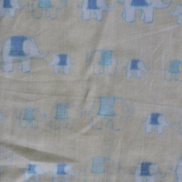 Cotton Baby Blanket With Elephant Print From India - thumbnail 4