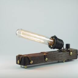 steampunk, Lamps, Wood, Edison Bulb, Table Lamp, Pendant Lighting, Handmade, Decorative Fixture Lighting Led Home - thumbnail 3