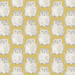 Hoot Whimsical Owl Mustard Pillow Cover - thumbnail 3