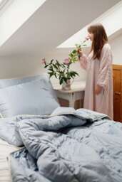 King Size Wool Comforter. Organic Duvet Insert For All Season - Us Duty Paid