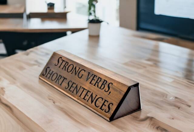 Personalized Wooden Desk Name Plates 10 Inch Solid Walnut Wood, Custom Engraved With The Text Of Your Choice Wooden Sign - image 1