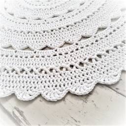 Carpet - Minoux 115 cm in White - thumbnail 4