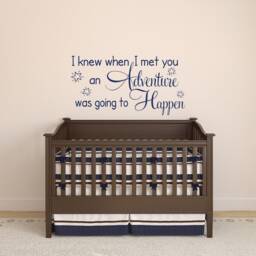 Adventure Nursery Wall Decal Baby Room Decor, Inspirational Quote P28 - thumbnail 3