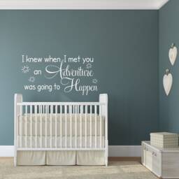 Adventure Nursery Wall Decal Baby Room Decor, Inspirational Quote P28 - thumbnail 2