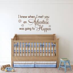 Adventure Nursery Wall Decal Baby Room Decor, Inspirational Quote P28 - thumbnail 1