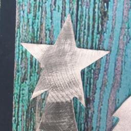 Golden Retriever, Dog Christmas Tree Topper, Wreath Decoration, Holiday Wall Art, Plant Stake, Pet Memorial, Aluminum, Star - thumbnail 4