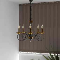 Vintage Metal Chandelier Rustic 3/5-Light Ceiling Pendant Lamp - thumbnail 3