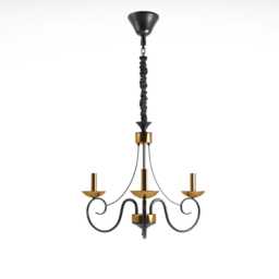 Vintage Metal Chandelier Rustic 3/5-Light Ceiling Pendant Lamp - thumbnail 4