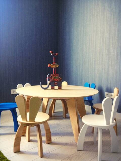 Plywood Bunny Chair, Modern Kids Stool, Furniture For Kids - image 1