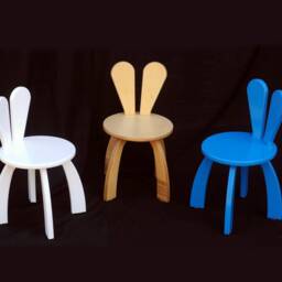 Plywood Bunny Chair, Modern Kids Stool, Furniture For Kids - thumbnail 3