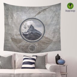 Mountain Wall Tapestry, Nature Tapestry, Mountain Photography, Landscape Decor - thumbnail 2