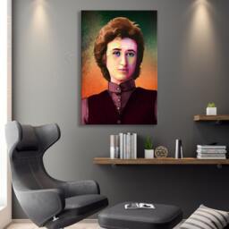 Rosa Luxemburg Pop Art Icons Pictures Cult(Ure For Living Room, Hallway + Office, Digital On Canvas, Personalized Gift Her & Him - thumbnail 2