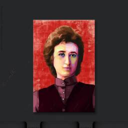 Rosa Luxemburg Pop Art Icons Pictures Cult(Ure For Living Room, Hallway + Office, Digital On Canvas, Personalized Gift Her & Him - thumbnail 3