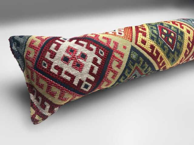 Kilim Fabric Heavy Door Draught Excluder - 70-200cm, Weighted Draft Stopper, Windows & Doors - image 1