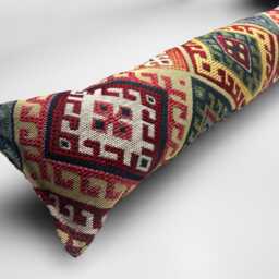 Kilim Fabric Heavy Door Draught Excluder - 70-200cm, Weighted Draft Stopper, Windows & Doors - thumbnail 2
