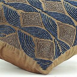 "Art Silk Blue Pillow Case 16""x16" - thumbnail 2