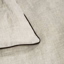 Linen Duvet Cover With Piping Finish, White, Gray, Blue, Pink, Stripe, Chevron, Over 40 Colors & Patterns - thumbnail 2