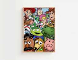 Toy Portrait Print - 1 Nursery Wall Art Poster, Printed Or Framed - thumbnail 1