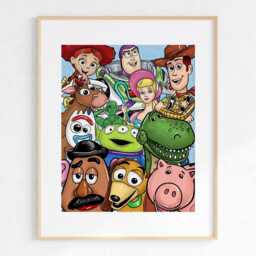 Toy Portrait Print - 1 Nursery Wall Art Poster, Printed Or Framed - thumbnail 3