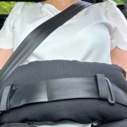 xl Seatbelt Pillow Abdominal Surgery Recovery, Handmade Cotton Canvas - thumbnail 2
