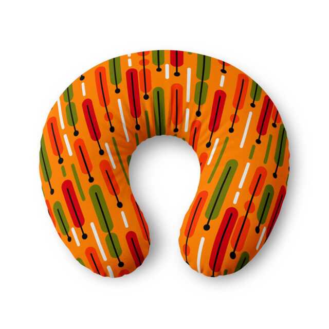 70's Retro Nursing Pillow Cover - image 1