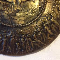 Achilles Shield Replica Rustic Greek Bronze Sculpture Wall Art - thumbnail 3