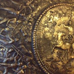 Achilles Shield Replica Rustic Greek Bronze Sculpture Wall Art - thumbnail 4