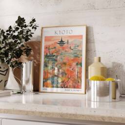 Kyoto Travel Print, Poster, Japan Wall Art, Japanese Decor, Gift, Asian Print - thumbnail 2