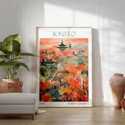 Kyoto Travel Print, Poster, Japan Wall Art, Japanese Decor, Gift, Asian Print - thumbnail 3