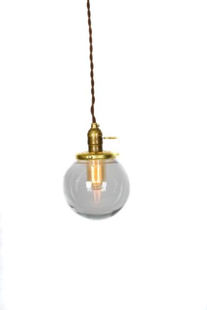 Simply Modern Vintage Style Small Globe Pendant - image 1