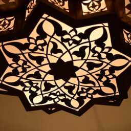 star Brass Chandelier Hand-Pierced Shadow Caster - Powder Room, 20 Inch - thumbnail 2