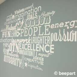 Personalized Word Cloud Vinyl Wall Decal Custom Design Sticker - thumbnail 2