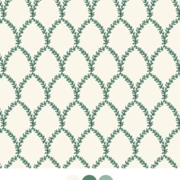 Rifle Paper Co. Laurel Crib Sheet Greenery Baby Bedding - thumbnail 2