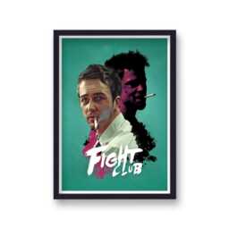 Fight Club Edward Norton The Narrator Brad Pitt Tyler Durden Movie Poster - thumbnail 1