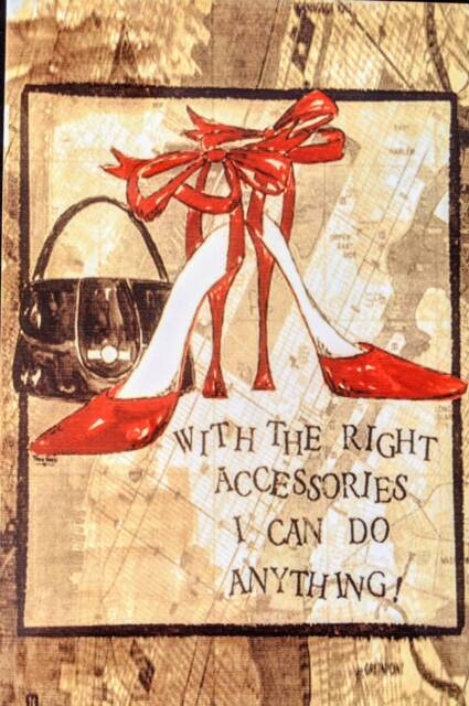 "Shoe Mania Ceramic Wall Art Tile, 8"" By 12" - image 1