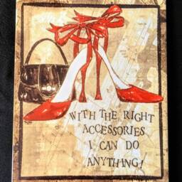 "Shoe Mania Ceramic Wall Art Tile, 8"" By 12" - thumbnail 2