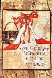 "Shoe Mania Ceramic Wall Art Tile, 8"" By 12" - thumbnail 1