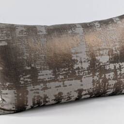 Luminous Bronze Brown Luxury Velvet Metatalic Cushion Cover Handmade Pillow Cover Lumbar Sofa & Bed Styling Style Pillow Case - thumbnail 4