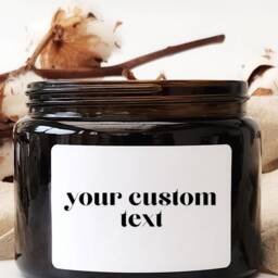 Cozy Autumn Amber Jar Candle - 120/180/300/500G- Custom Labels Available - Wood Wick Perfect Gift Pumpkin Chocolate - thumbnail 2