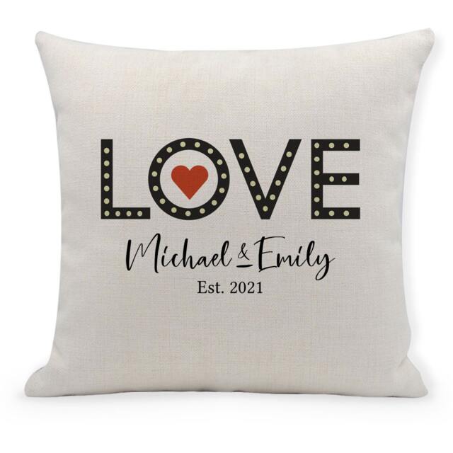 Personalised Love Cushion, Cushion Cover, Pillow, Home Decor, Furnishings - image 1