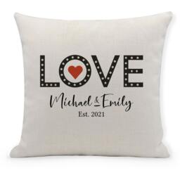 Personalised Love Cushion, Cushion Cover, Pillow, Home Decor, Furnishings