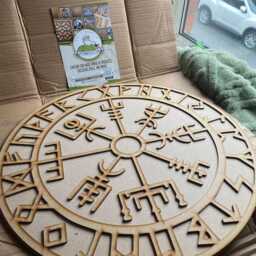 3D Wooden Nautical Compass Wall Art Maritime Decor - thumbnail 4