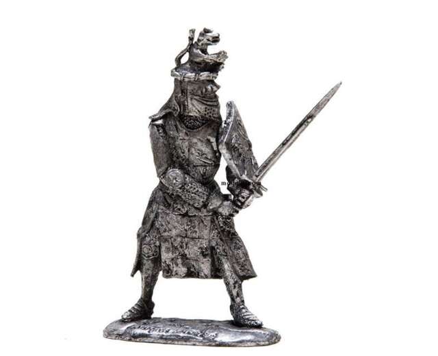54mm Soldier Jacques Louchard. French Knight 1350Yr. 132 Scale Figure - image 1