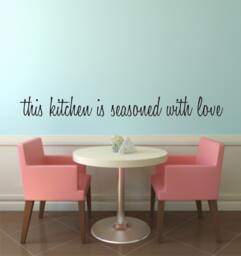 This Kitchen Is Seasoned With Love Vinyl Wall Decal - Kitchen - thumbnail 1