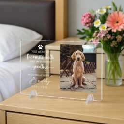 Personalised Pet Memorial Acrylic Plaque Photo Frame Gift For Dog Loss Sympathy Bereavement Keepsake From Owner - thumbnail 2