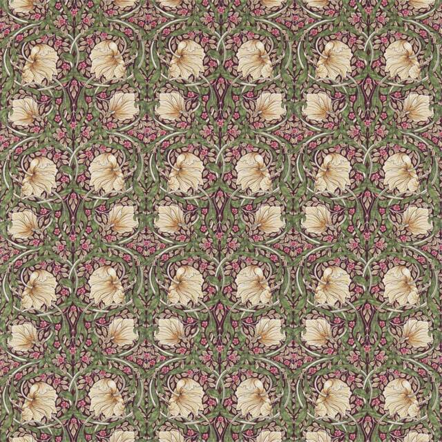 Morris & Co Pimpernel Door Curtain Aubergine - image 1