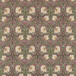 Morris & Co Pimpernel Door Curtain Aubergine - thumbnail 1