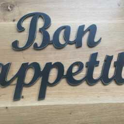 Bon Appetit. Wood Sign. Wall Art. Kitchen Wooden Letters For Wall - thumbnail 3