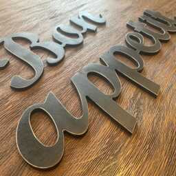 Bon Appetit. Wood Sign. Wall Art. Kitchen Wooden Letters For Wall - thumbnail 2